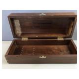 vintage wooden presentation box