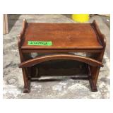 Vintage style wood bench