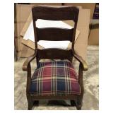 Wood rocking chair