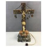 Vintage Jesus altar crucifix