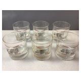 Vintage Trailmobile Pullman Inc bar glasses