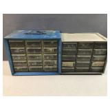 (2) small parts storage cabinets