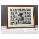 Vintage framed Christmas greetings from the