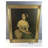 Framed portrait of the famous 19th-century