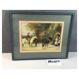 Framed fine art print 'The Meet' by British