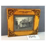 home sweet home floral framed