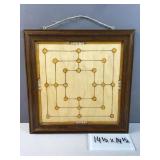 wall-hanging wood game board for Nine