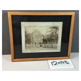 Framed  photo of the Chicken family and