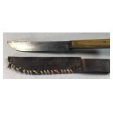 Forgecraft Hi-Carbon chef knife with leather