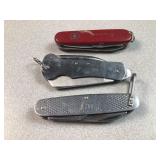 (3) Swiss army knifes
