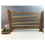 Handcrafted wooden marble run toy