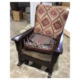 Heavy duty old school LARGER comfy rocking chair