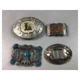 (4) belt buckles