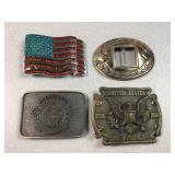 (4) belt buckles