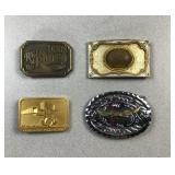 Lot of 4 Belt Buckles
