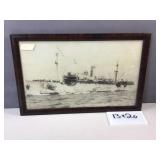 U.S.S. Zeelandia framed photo