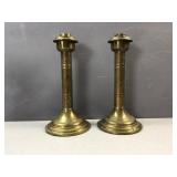 Brass candle holders