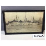 U.S.S. Tiger framed photo