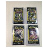 (4) Pokï¿½mon Sun and moon lost thunder 3 card