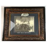 Vintages framed Black and White Funeral Photo