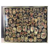 Framed Sheet of Traditional Tattoo Flash Art