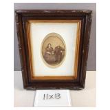 Vintage framed portrait