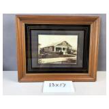 Vintage framed family portrait