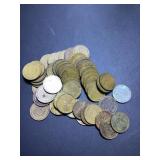 (50) 1942 P full roll US cents