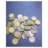 (50) 1941 P full roll US cents