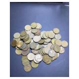 (100) 1944 S 2 FULL rolls US cents