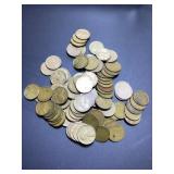 (100) 1944 D 2 FULL rolls US cents