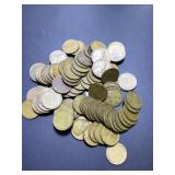 (100) 1944 no mint 2 FULL rolls US cents