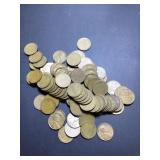 (100) 1946 S 2 full rolls US cents images are
