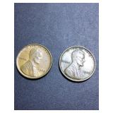 (2) 1909 VDB US cents no mint ( Philadelphia)