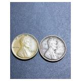 (2) 1909 VDB US cents no mint ( Philadelphia)