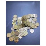 (100) 1949 no mint 2 FULL rolls US cents