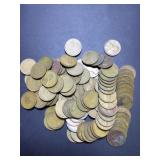 (100)  1945 S 2 FULL rolls US cents pictures are