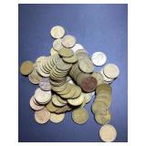 (100) 1948 D 2 FULL roll US cents