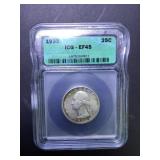 1932 ICG EF 45 US Washington quarter