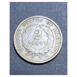 1865 2 cent piece US