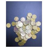 (100) 1944 no mint 2 FULL rolls US cents