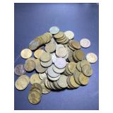 ( 100 ) 1942 mixed mint US  Cents 2 FULL rolls