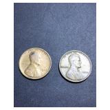 (2) 1909 VDB US cents no mint ( Philadelphia)