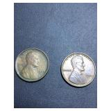 (2) 1909 VDB US cents no mint ( Philadelphia)
