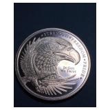 1 oz .999 copper US American flag design