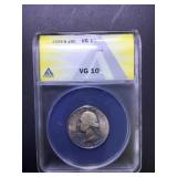 1936 S ANACS VG 10 US Washington quarter