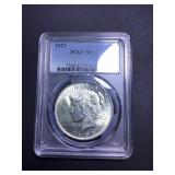 1923 US silver eagle MS 62 PCGS