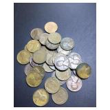 (32) 1928 D US cents