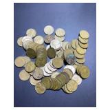 (100) 1947 D 2 FULL rolls US cents