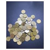 (100) 1947 S 2 FULL rolls US cents images are